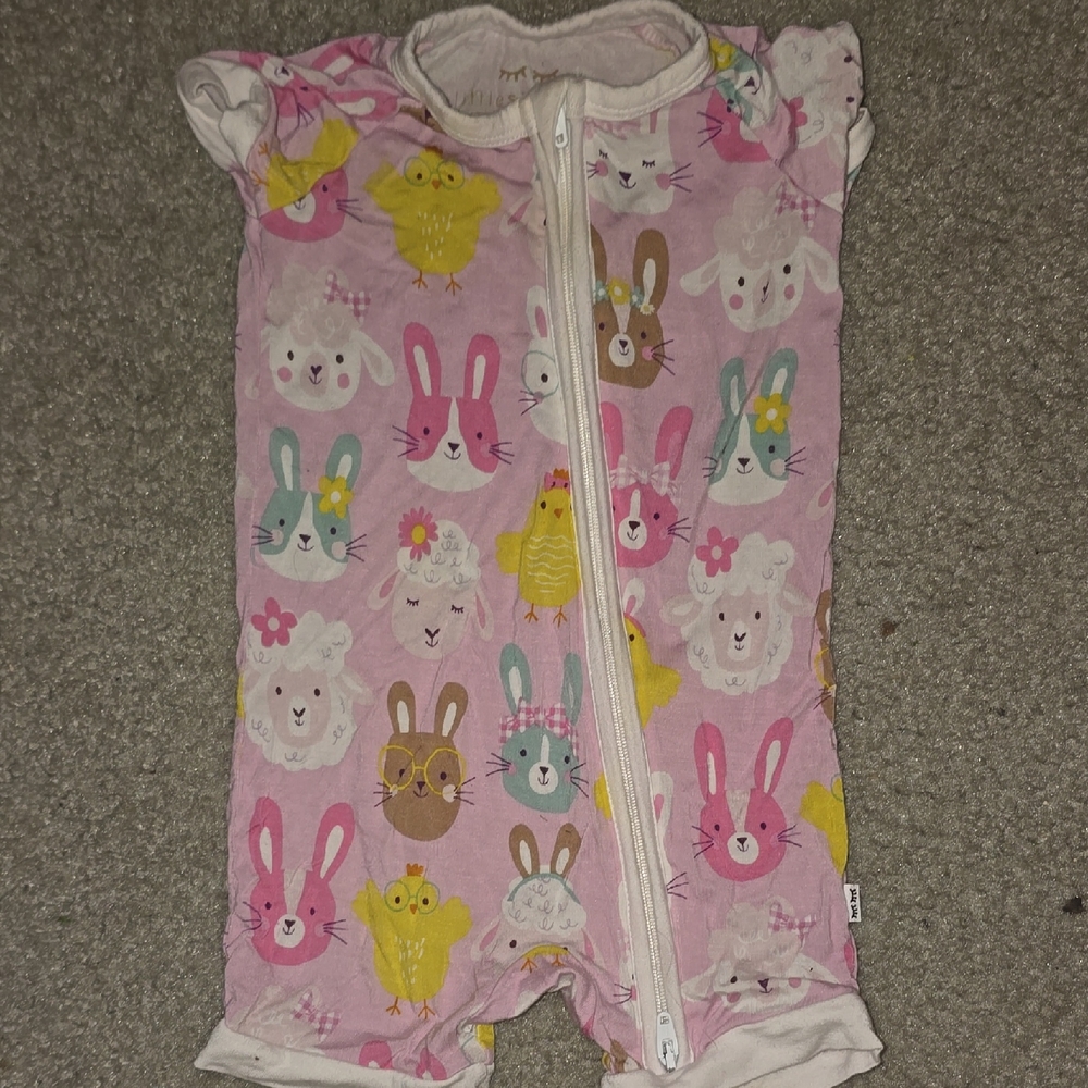 Little Sleepies Boho Bunnies Shorty 3-6M